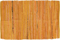 Chindi Home Collection Handwoven Multicolor Area Rag Run, 20x31.5, Mustard Yellow