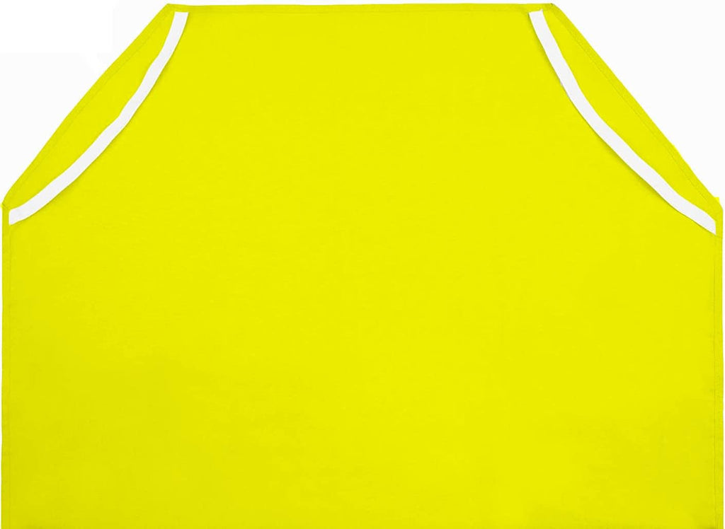 Standard Kids Cot Sheet for Stackable Cots for Preschool Daycare & Child Care - Corner Elastic Loops - Cot Bed Fitted Sheet - Nap Fitted Sheet for Kids - Cotton Surface Pack of 4 (23" x 52", Yellow)